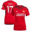 Officiële Voetbalshirt Manchester United Fred 17 Thuis 2023-24 - Dames